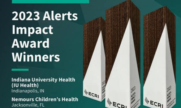ECRI Announces Recipients of 2023 Alerts Impact Award