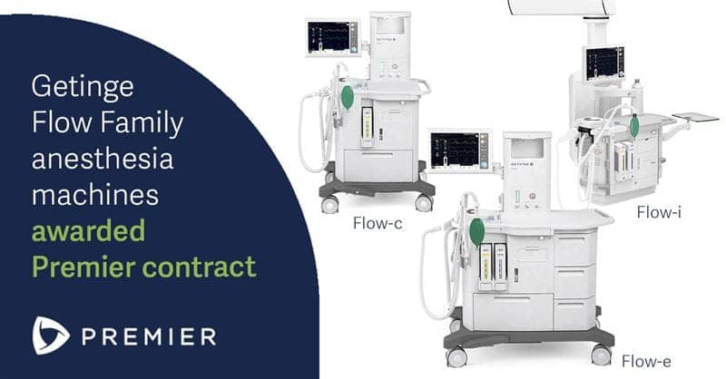 Getinge Awarded Anesthesia Contract with Premier